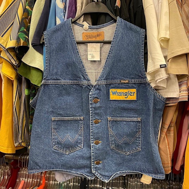 denim wrangler vest