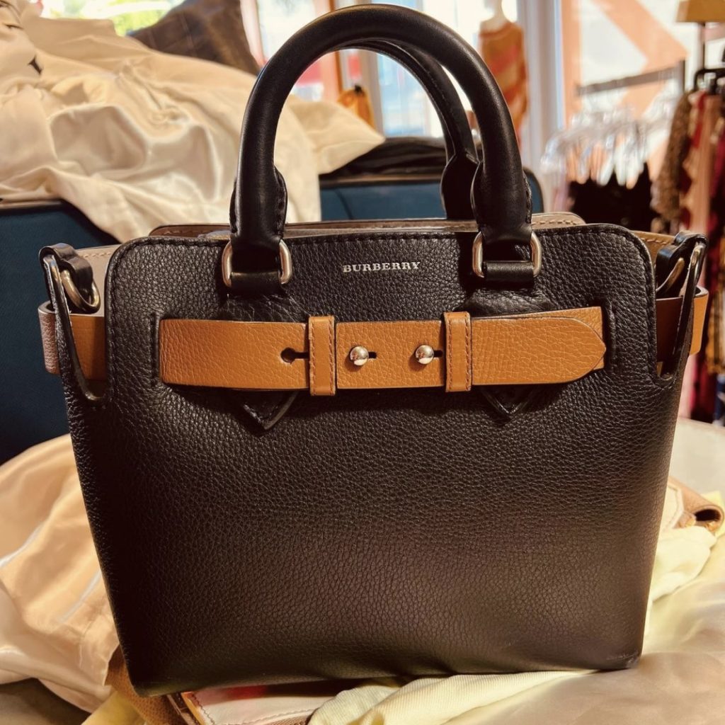 photo of secondhand designer Burberry bag