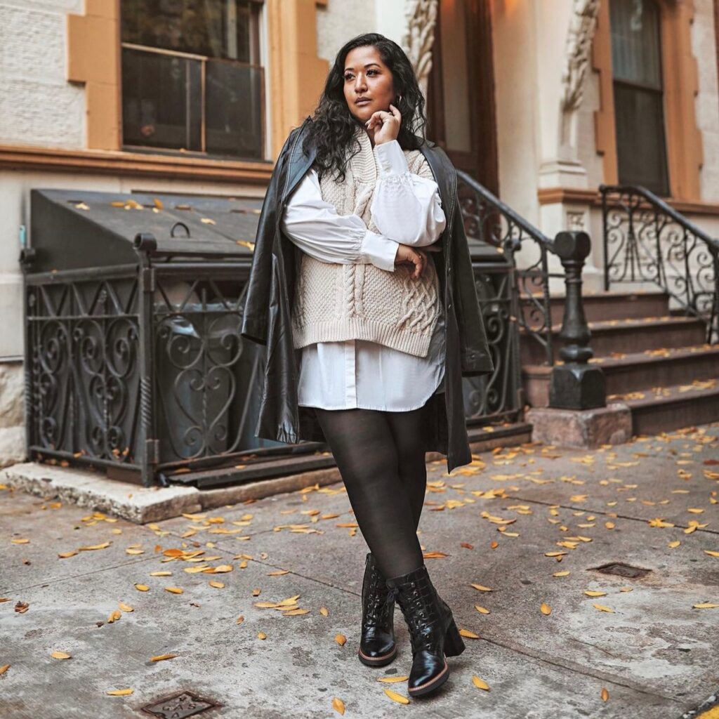 photo of person modeling on a New York street